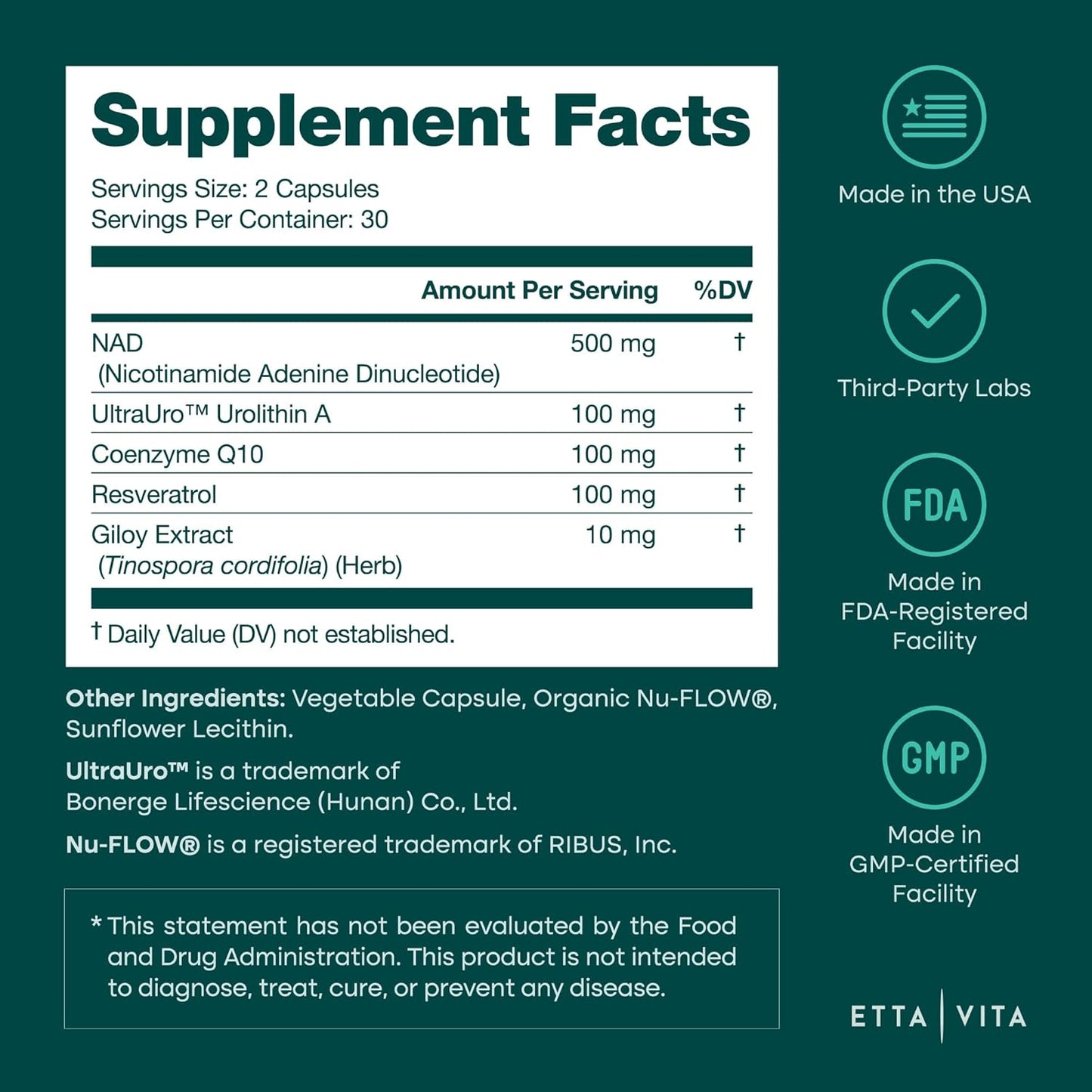 NAD+ Liposomal (NMN Alternative)