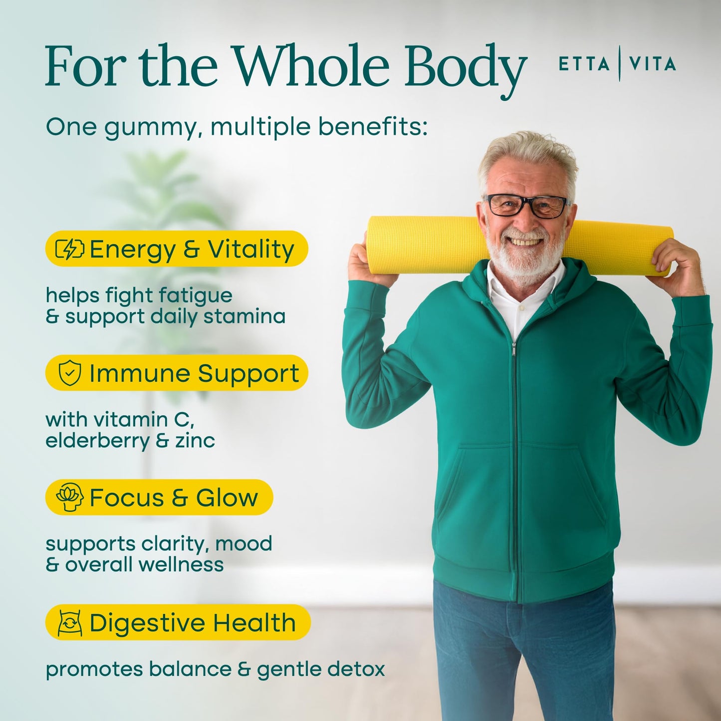 Everyday Debloat & Detox Sugar-Free Fruits and Veggies Gummies (120 Chews)