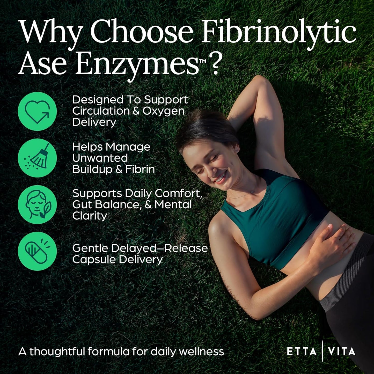Fibrinolytic ASE Enzymes | Nattokinase with Lumbrokinase and Serrapeptase
