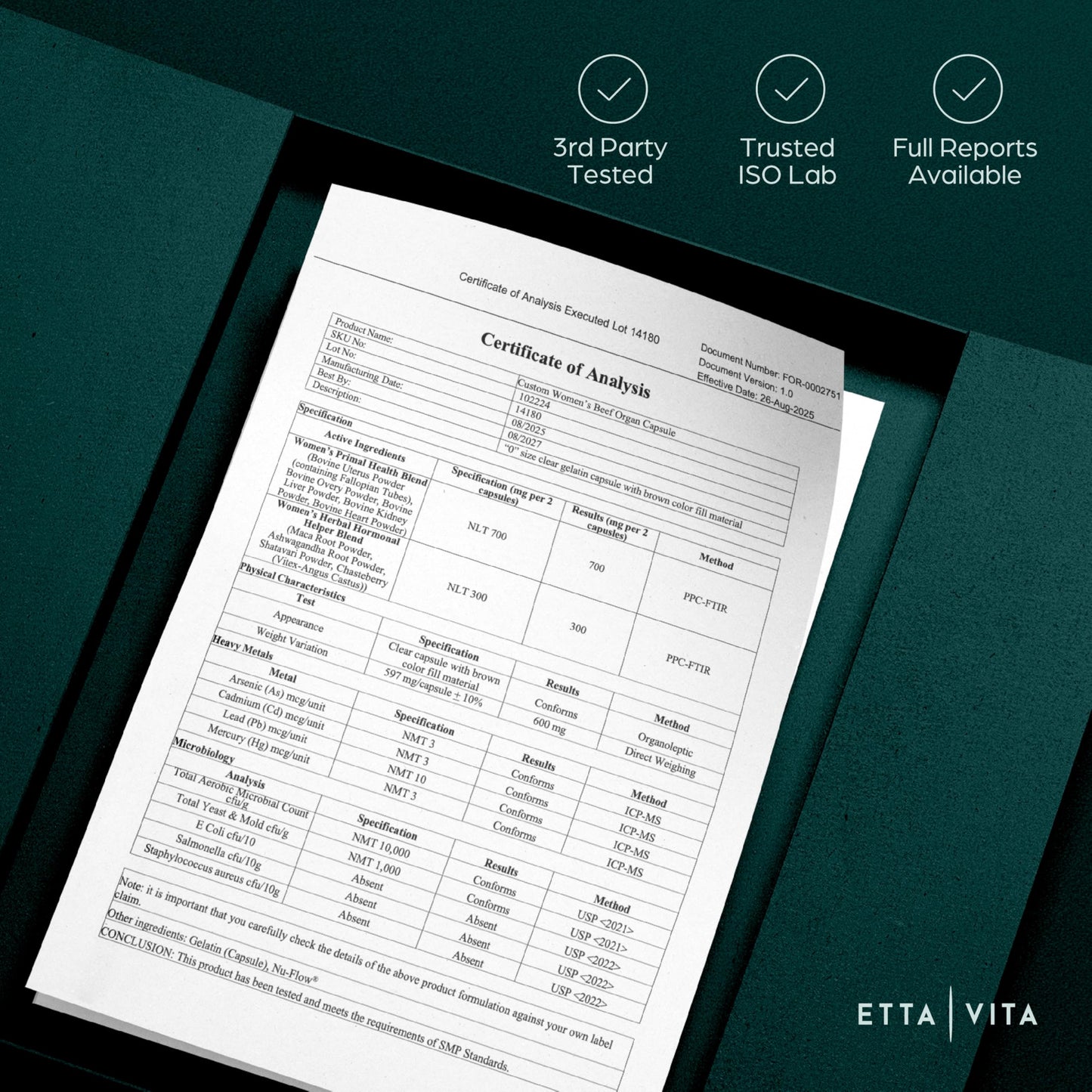 Primal Beef Organ Supplement for Women (Made in USA) Boosted w Shatavari, Maca, Ashwagandha, and Chasteberry