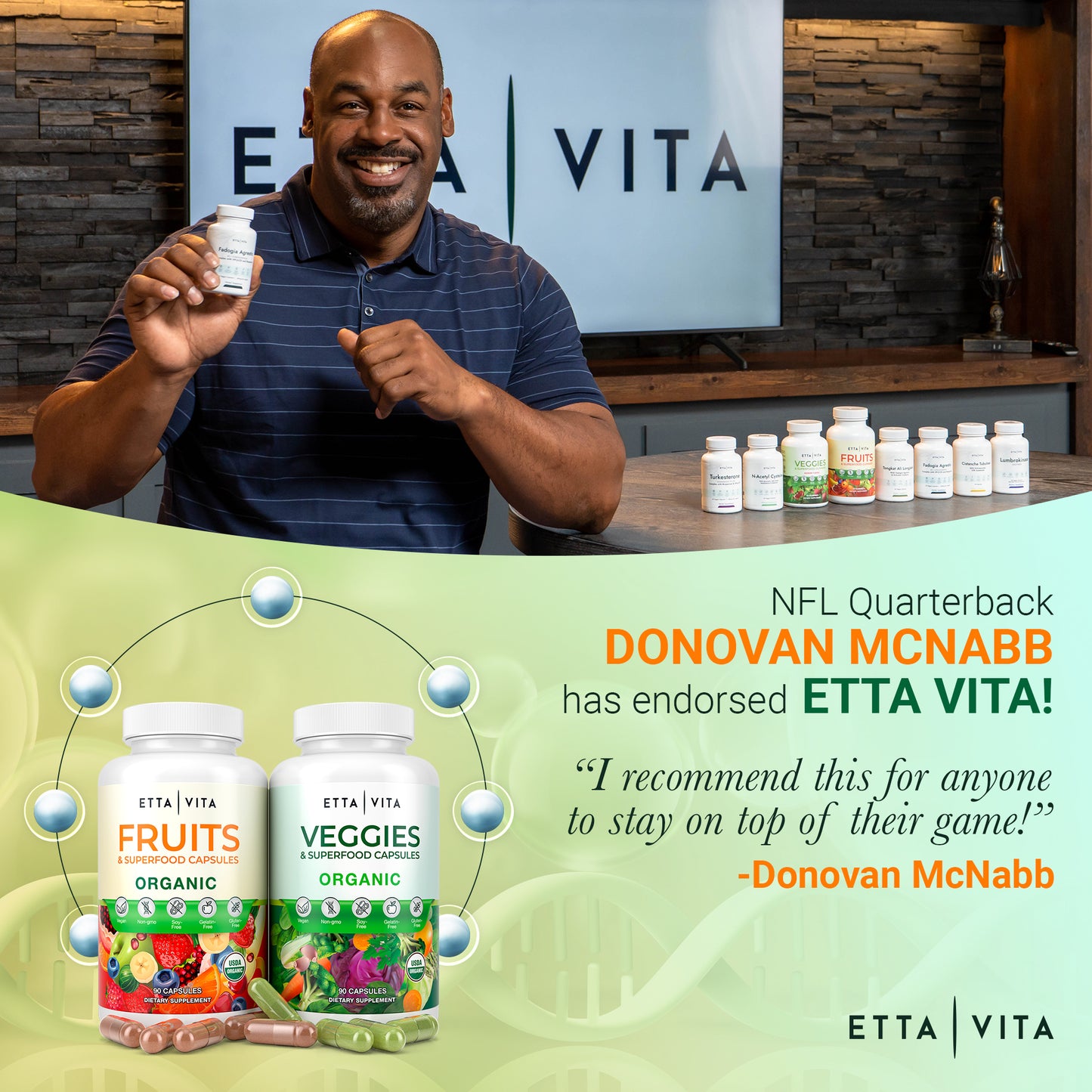 USDA Certified Organic Fruits and Veggies Supplement for Detox & Cleanse