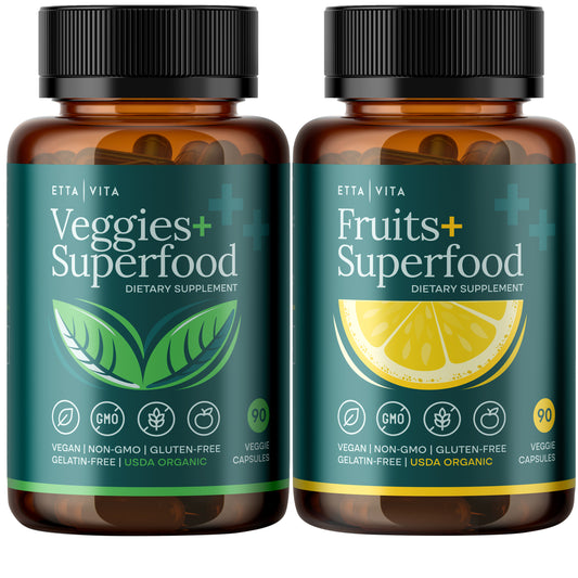 USDA Certified Organic Fruits and Veggies Supplement for Detox & Cleanse