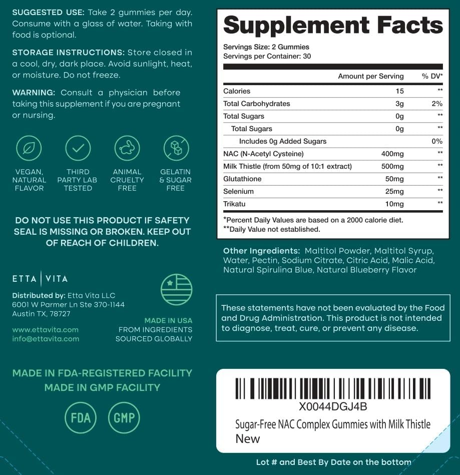 NAC-Cellerator | Sugar-Free NAC-Cellerator Gummies 60ct