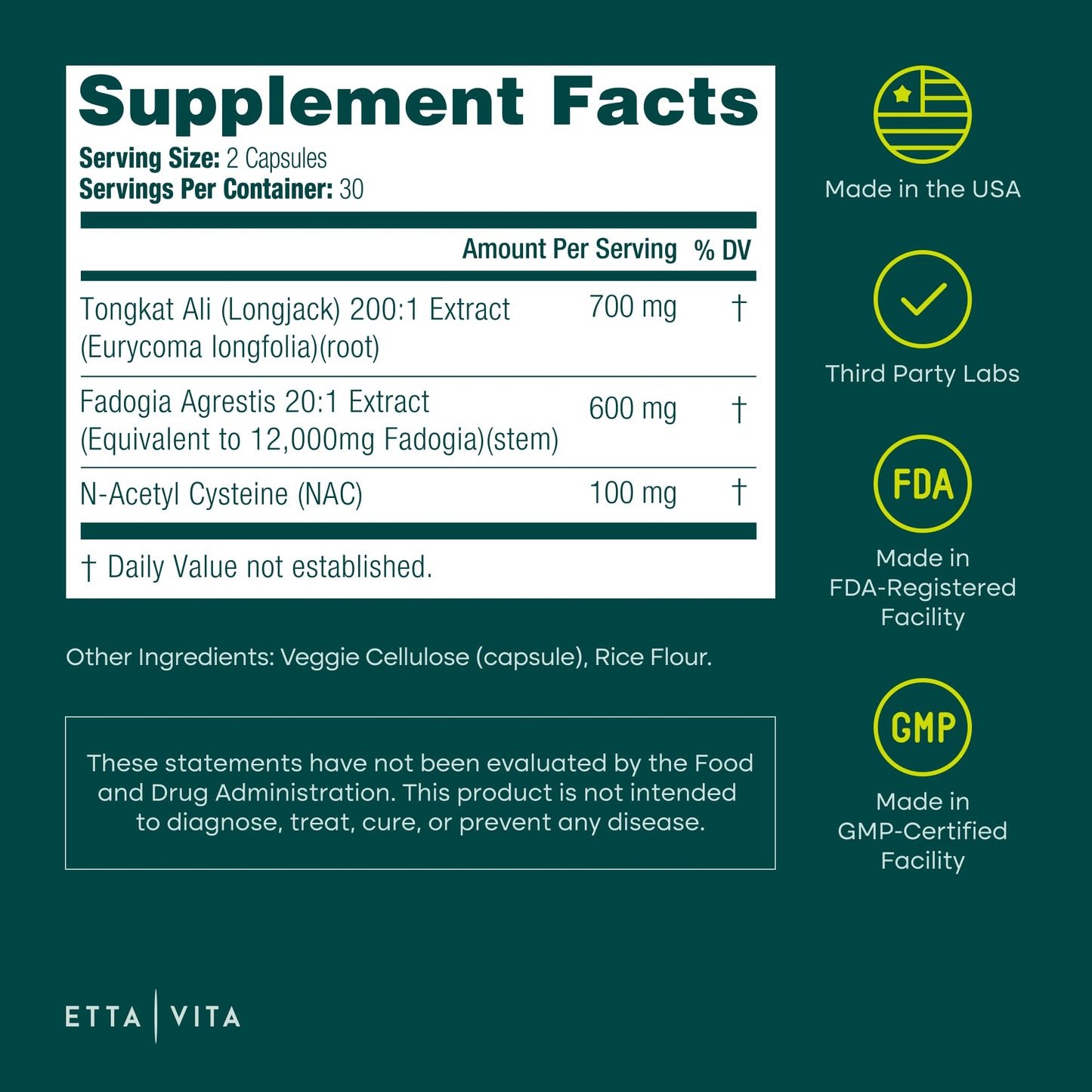 Potent Longjack - Tongkat Ali & Fadogia Agrestis Supplement for Men & Women