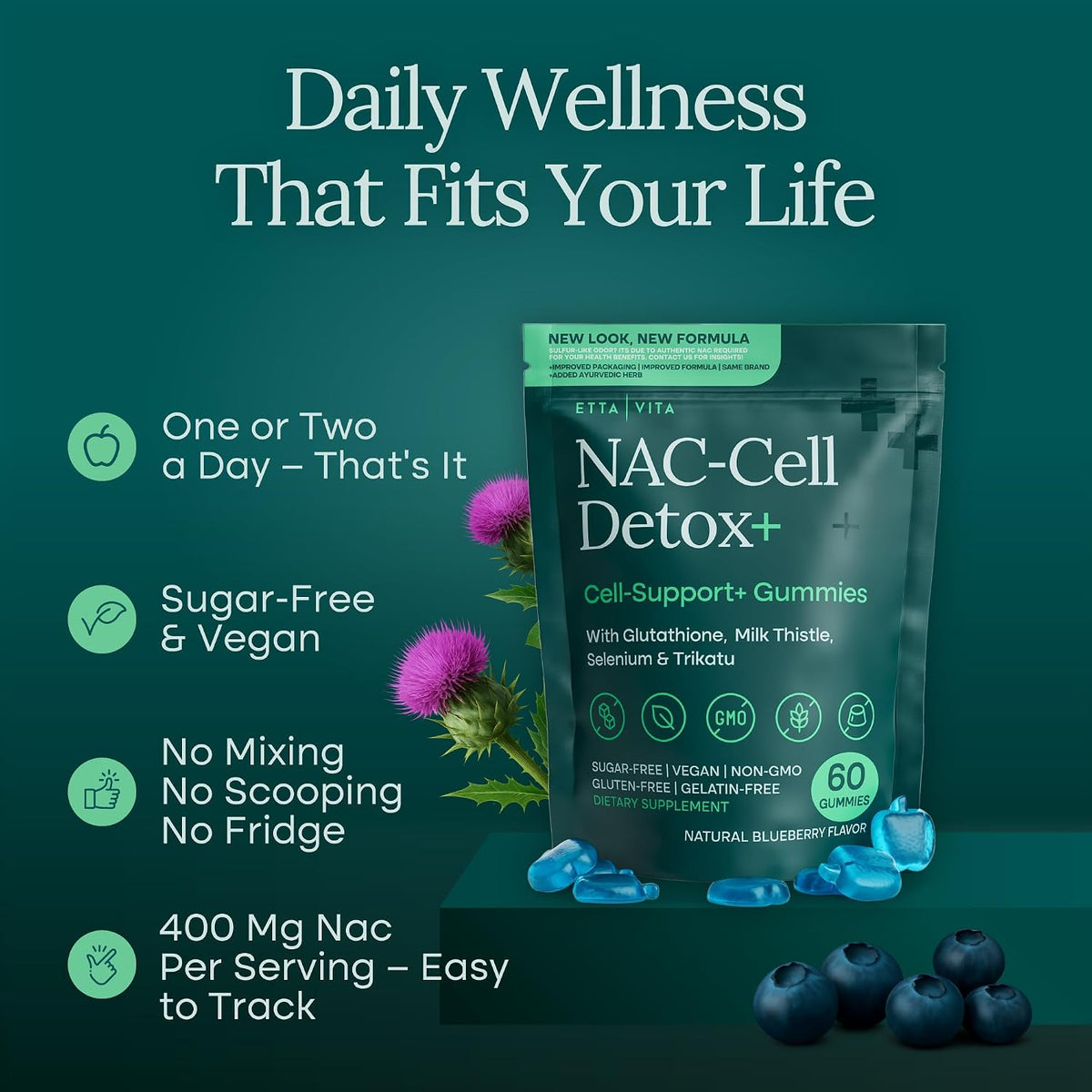 NAC-Cellerator | Sugar-Free NAC-Cellerator Gummies 60ct