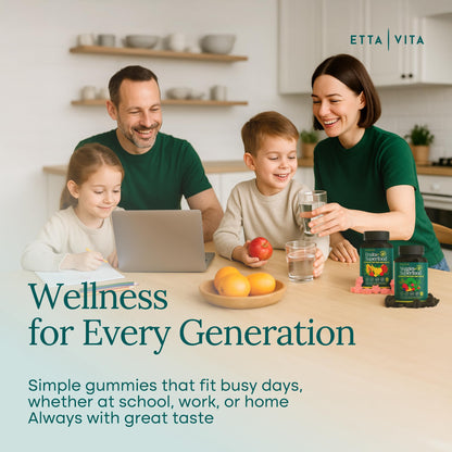 Everyday Debloat & Detox Sugar-Free Fruits and Veggies Gummies (120 Chews)