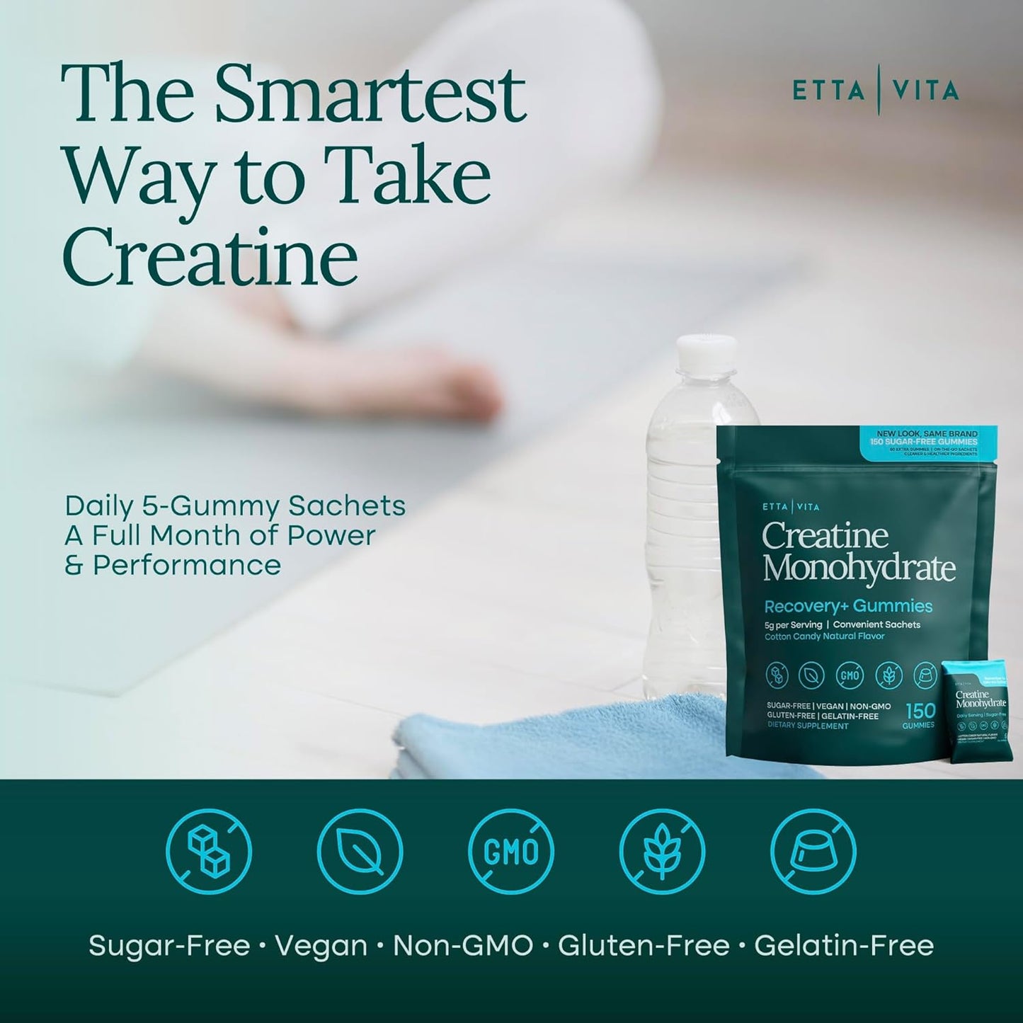 Sugar Free Creatine Gummies - Muscle Tone & Recovery Supplement