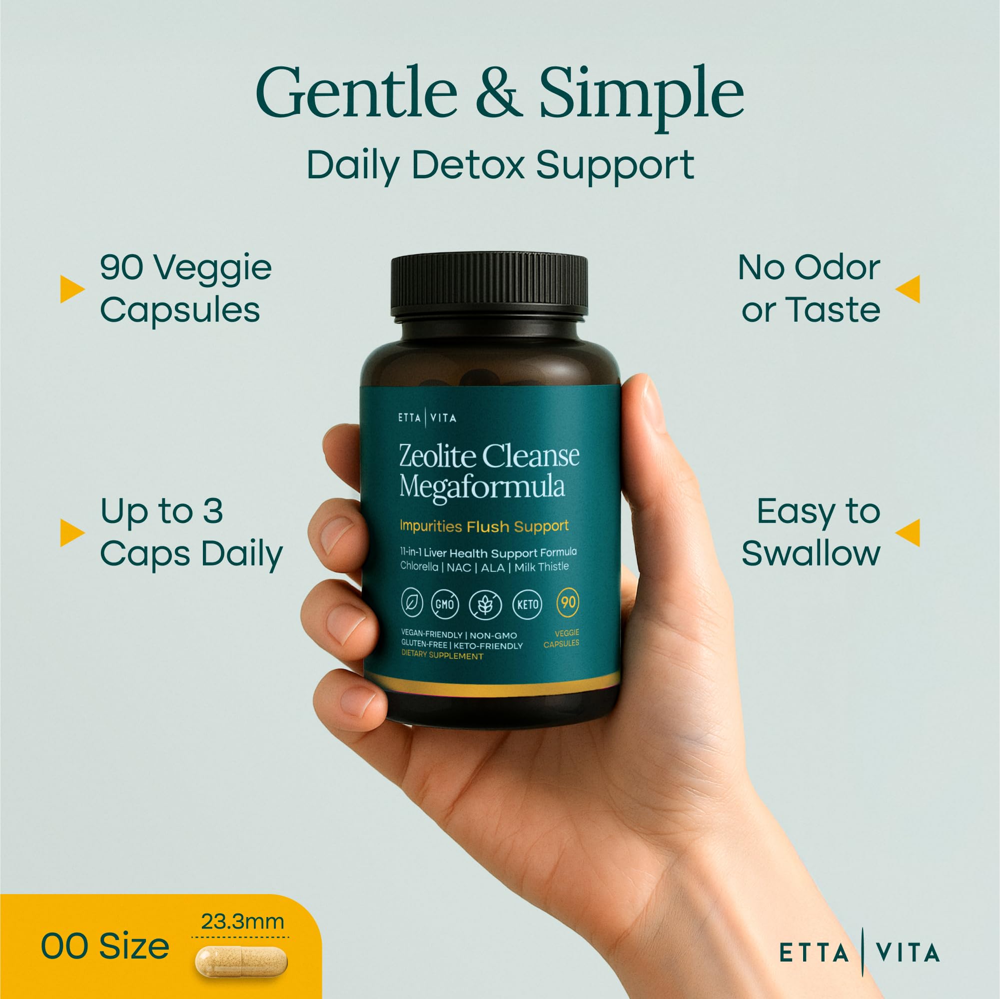 Liver Cleanse Detox & Repair - Zeolite Detox Supplement for Gut