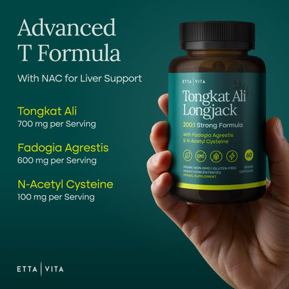 Potent Longjack - Tongkat Ali & Fadogia Agrestis Supplement for Men & Women