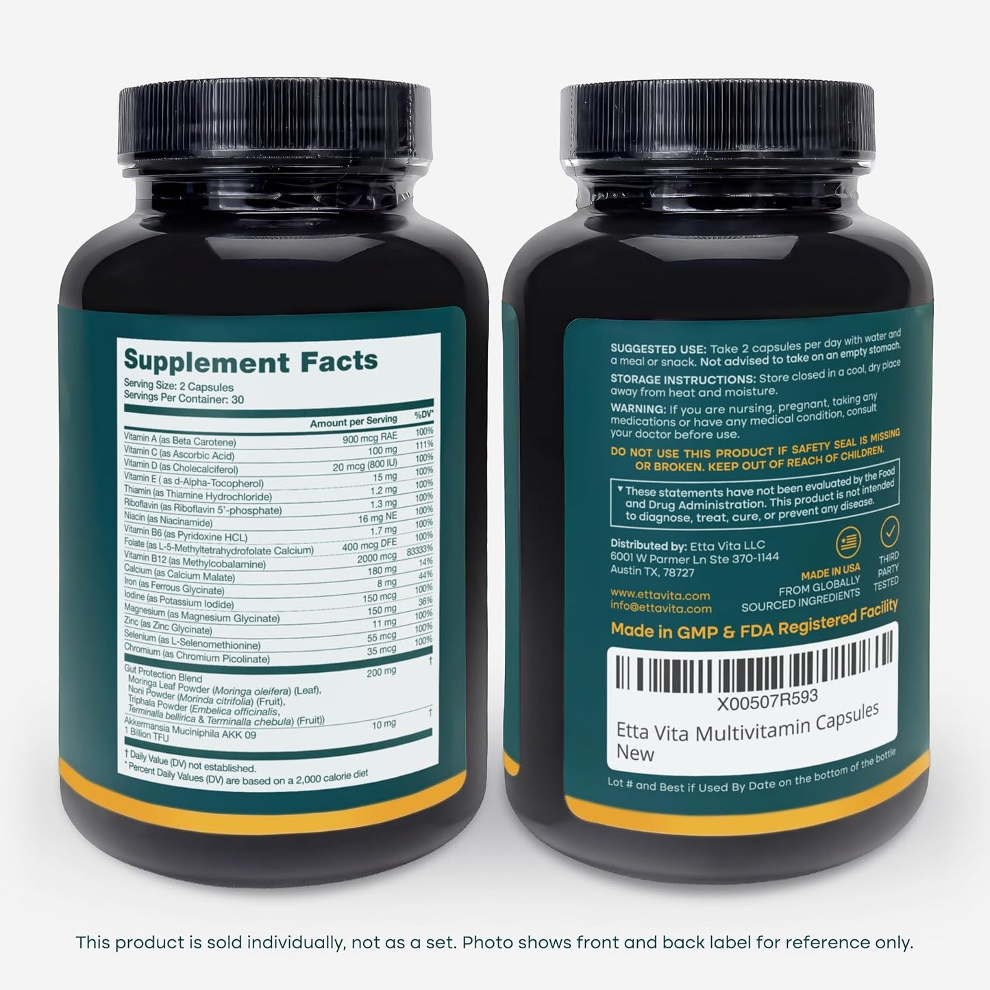 GLP-1 Companion Multivitamin 21 Activated Essentials with Akkermansia, 60ct