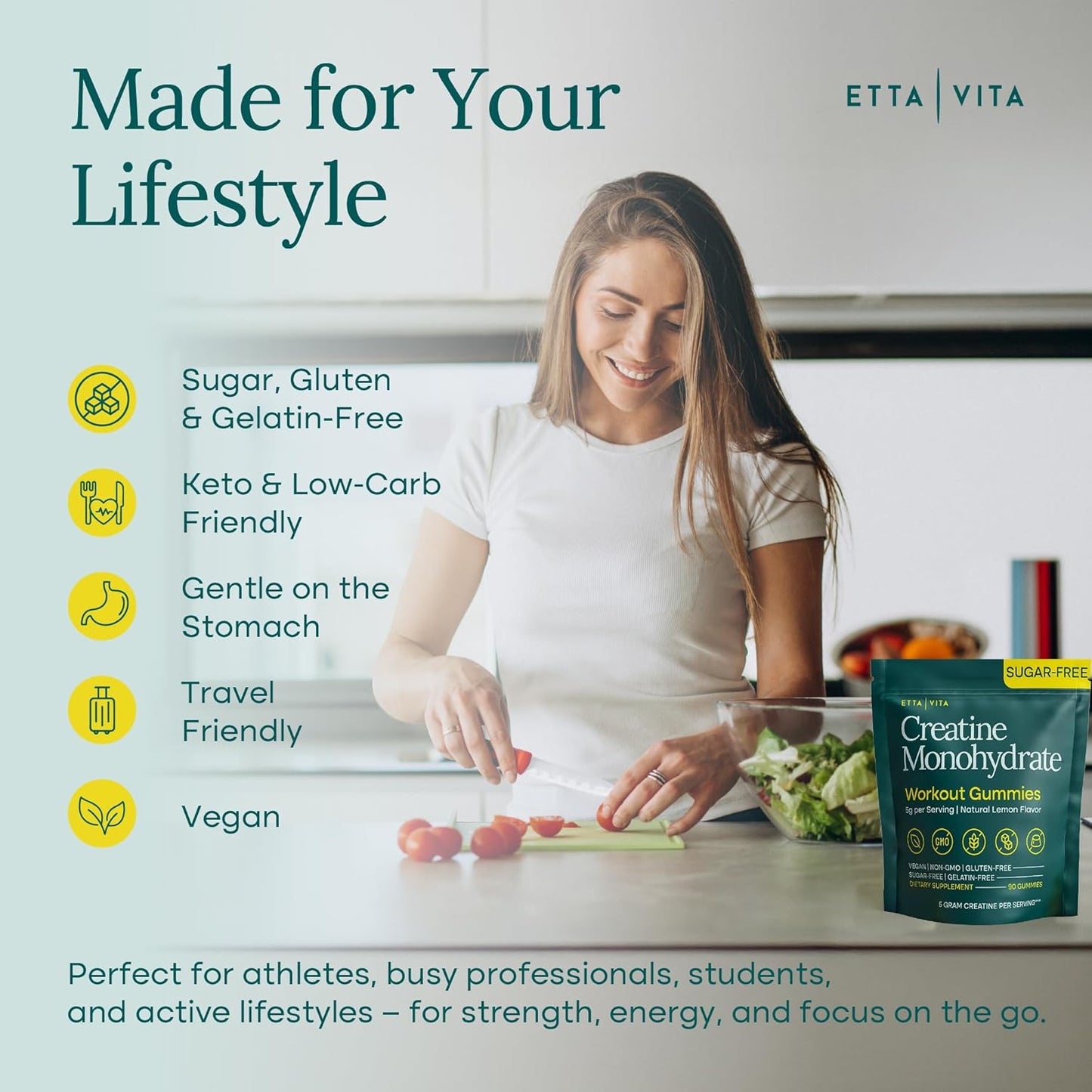 Sugar-Free Creatine Monohydrate Gummies