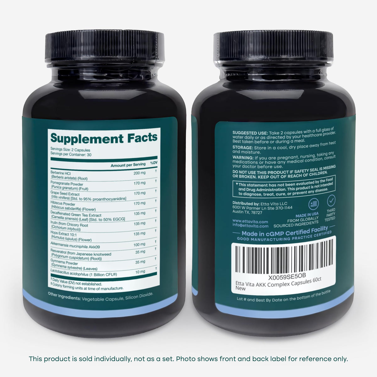 GLP-1 with Akkermansia & Berberine, GLP-1 for Weight Loss Management, 60ct