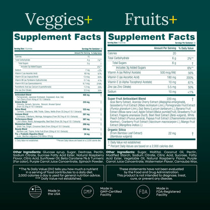 Superfood Fruits and Veggies Gummies | Sugar-Free