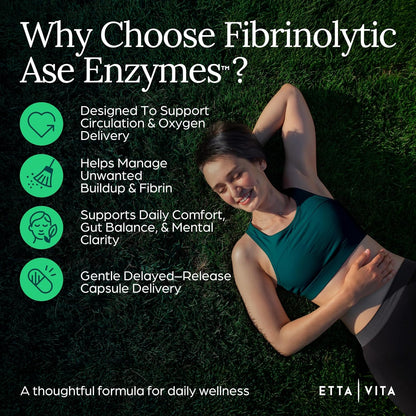 Fibrinolytic ASE Enzymes | Nattokinase with Lumbrokinase and Serrapeptase