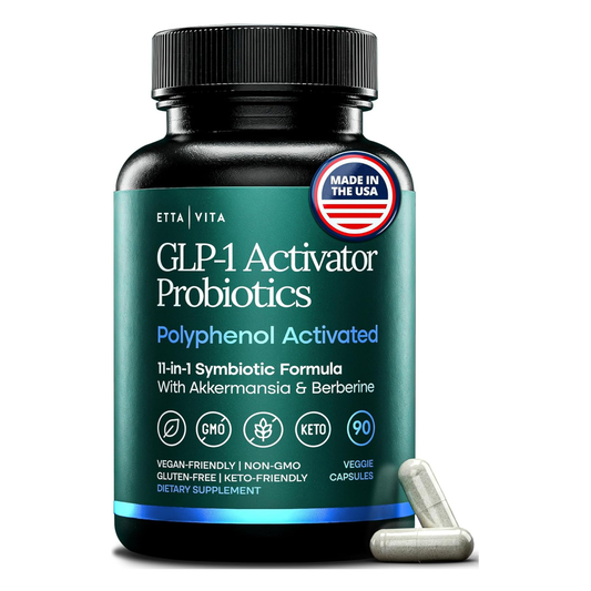 GLP-1 Probiotic Supplement - Appetite Control for Men and Women with Akkermansia, Berberine, Inulin