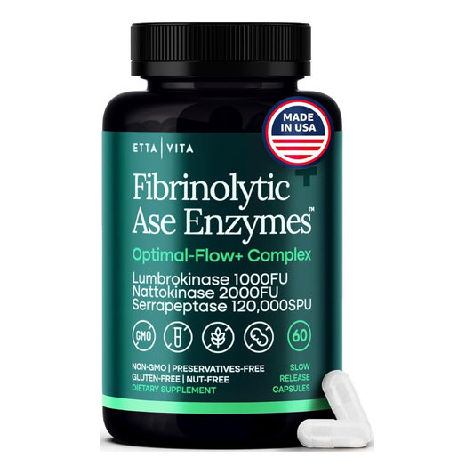 Nattokinase 4000 FU Serrapeptase 240000 SPU Lumbrokinase 2000 FU, Triple Enzyme Complex, Delayed Release Proteolytic Enzyme Capsules for Digestion, Gut Health & Energy, Third Party Tested, 60 Ct