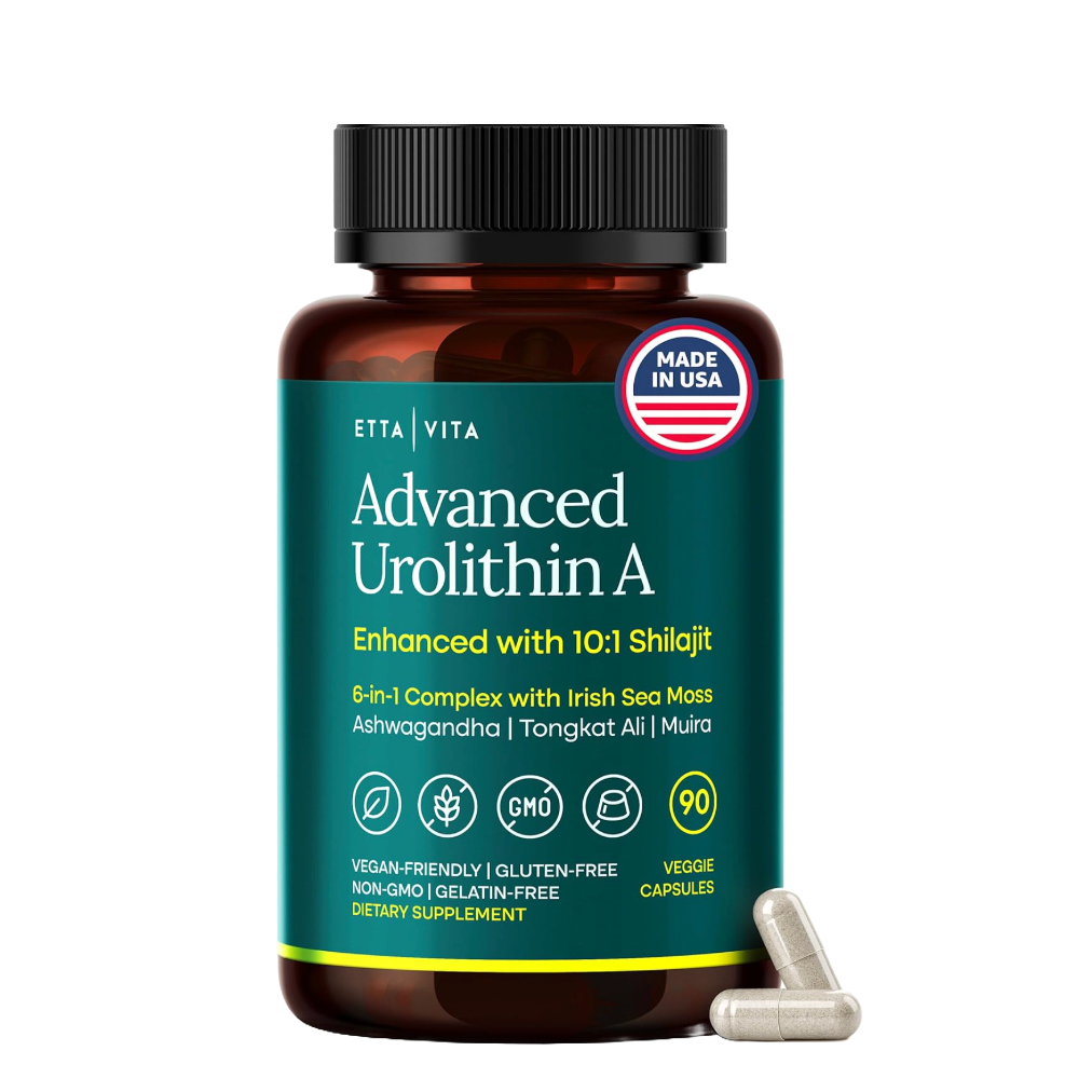 Urolithin-A Supplement with Shilajit, Sea Moss, Tongkat Ali, Ashwagandha