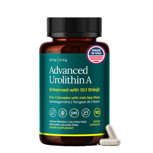 Urolithin-A Supplement with Shilajit, Sea Moss, Tongkat Ali, Ashwagandha