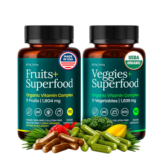 USDA Certified Organic Fruits and Veggies Supplement for Detox & Cleanse