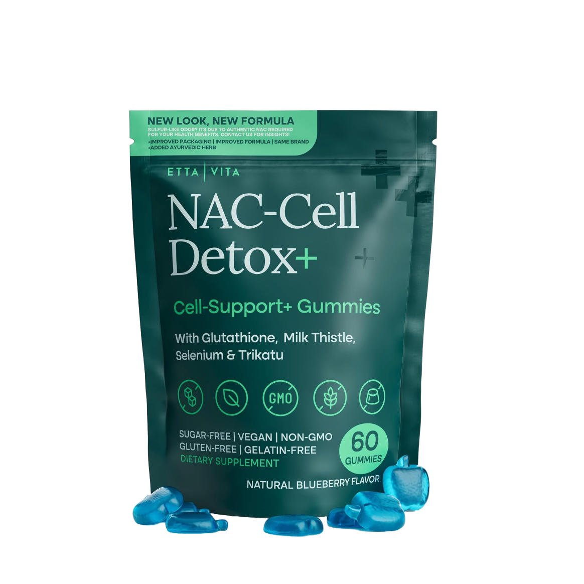 Sugar-Free NAC-Cell Detox+ (Cell Support+ Gummies)