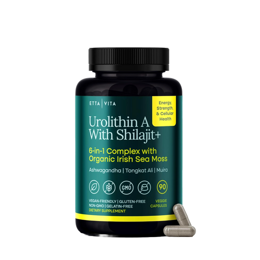 Urolithin-A Supplement with Shilajit, Sea Moss, Tongkat Ali, Ashwagandha