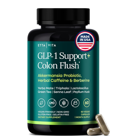 Colon Cleanse + GLP-1 Support Supplement for Weight Loss & Energy