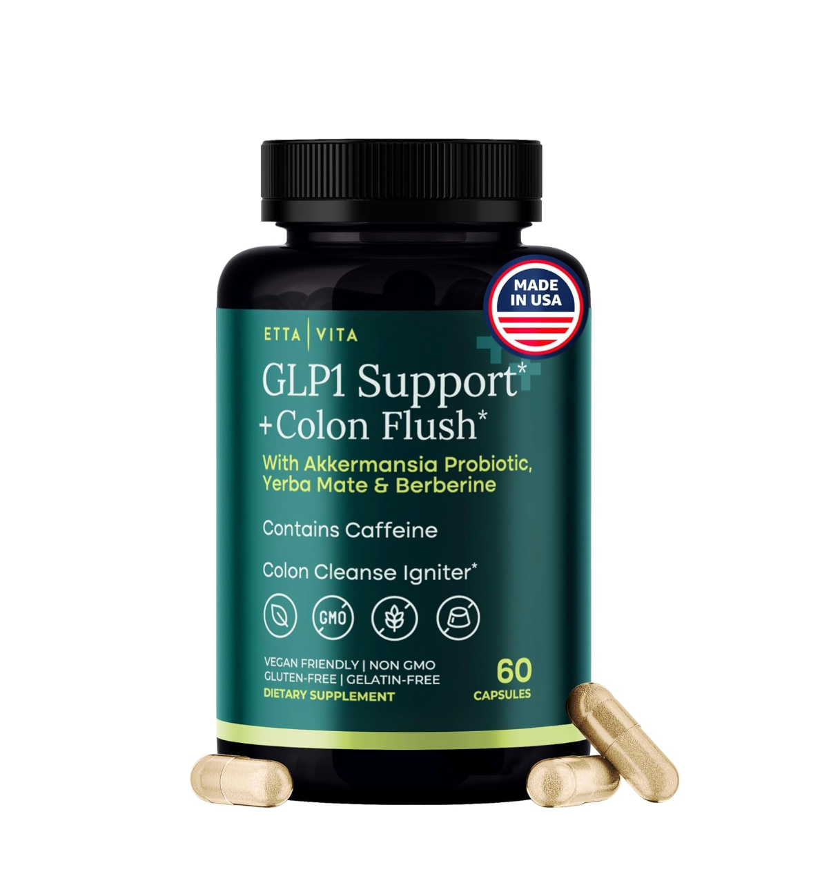 Colon Cleanse + GLP-1 Support Supplement for Weight Loss & Energy