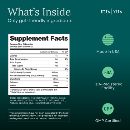 Sugar-Free NAC-Cellerator Detox+ (Cell Support+ Gummies)