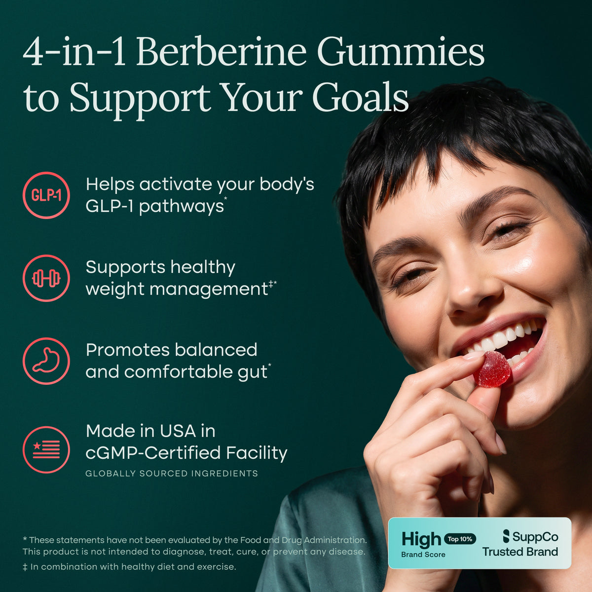 Berberine Watermelon Gummies with ACV, Ceylon Cinnamon, and Milk Thistle