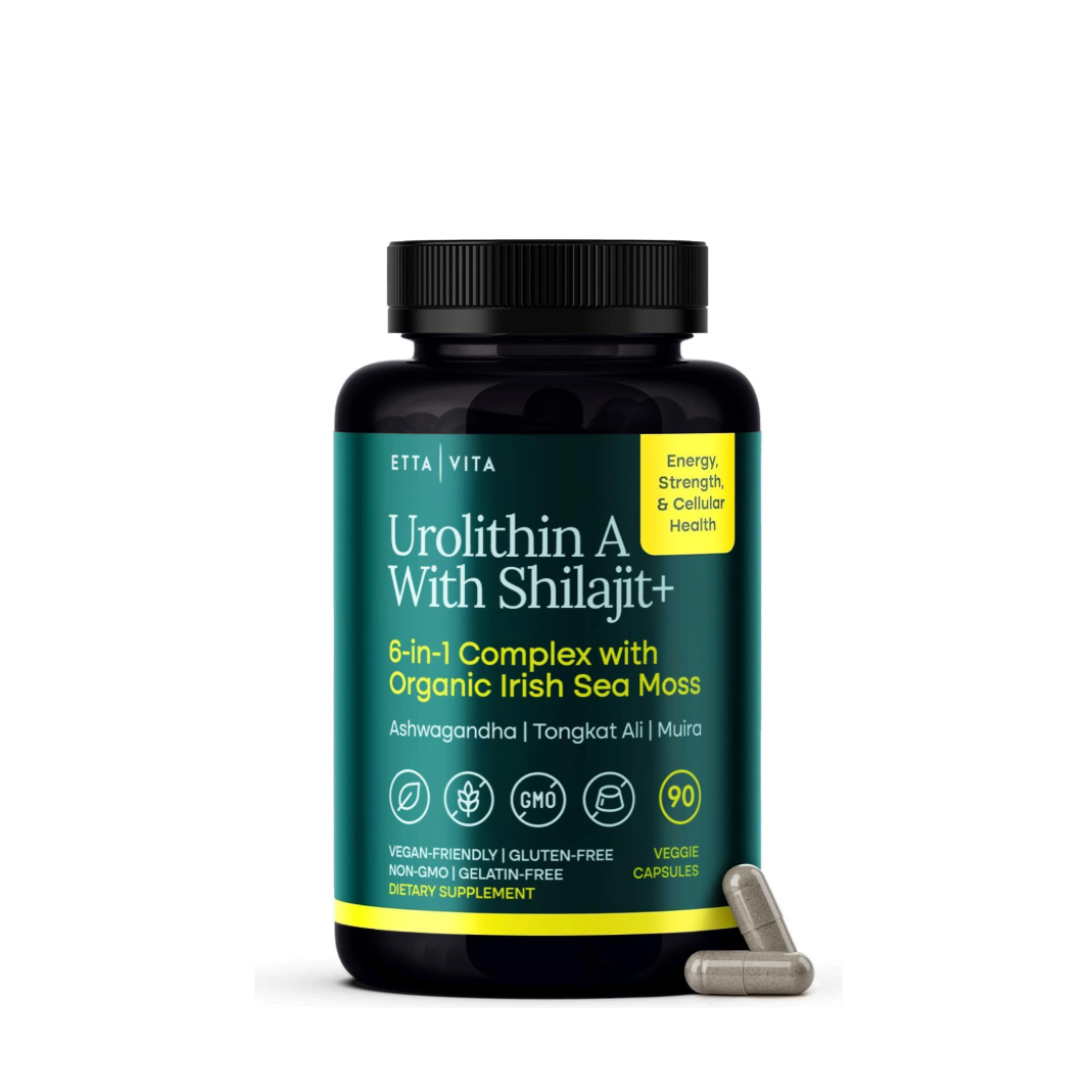 Urolithin-A Supplement with Shilajit, Sea Moss, Tongkat Ali, Ashwagandha