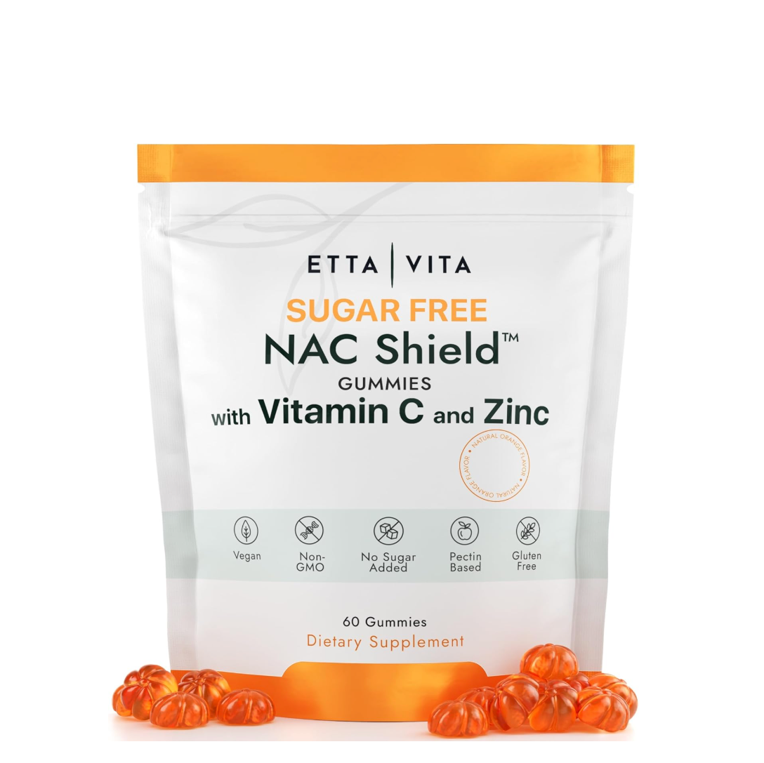 Sugar-Free Gummies - NAC Shield (Immune Support Complex) N-Acetyl Cysteine, Vitamin C & Zinc