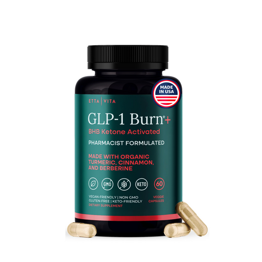GLP-1 Burn+  BHB Ketone Activated - with Organic Turmeric, Cinnamon, and Berberine