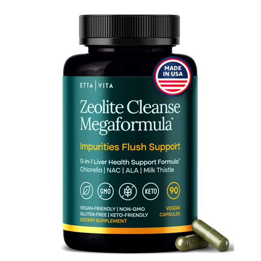Liver Cleanse Detox & Repair - Zeolite Detox Supplement for Gut Health, Cognition & Natural Energy