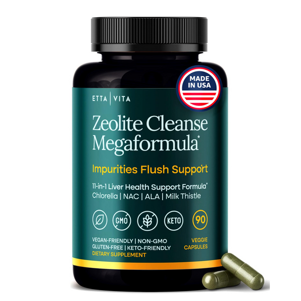 Liver Cleanse Detox & Repair - Zeolite Detox Supplement for Gut