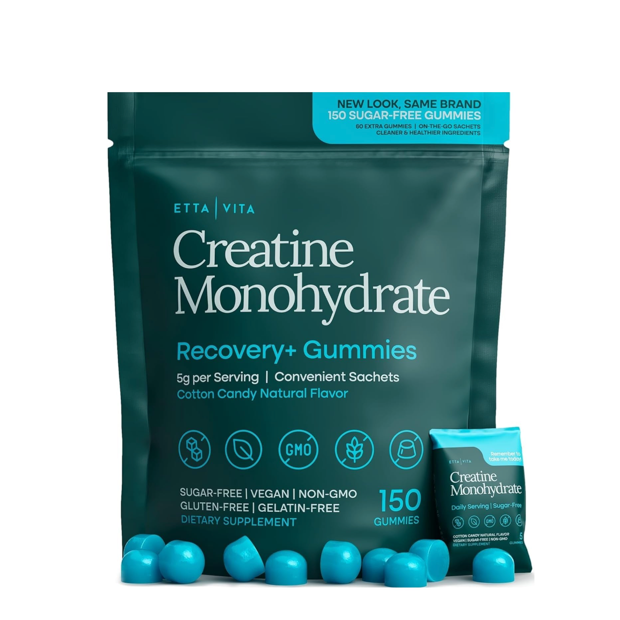 Sugar-Free Creatine Monohydrate Gummies (5g Per Packet)