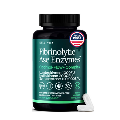 Potent Nattokinase 4000 FU Serrapeptase 240000 SPU Lumbrokinase 2000 FU Supplement