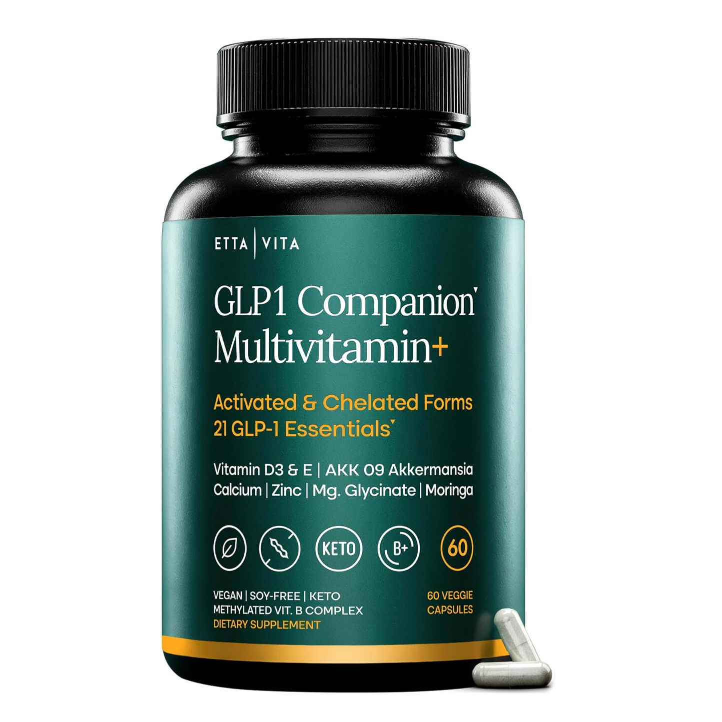 GLP-1 Companion Multivitamin 21 Activated Essentials with Akkermansia, 60ct