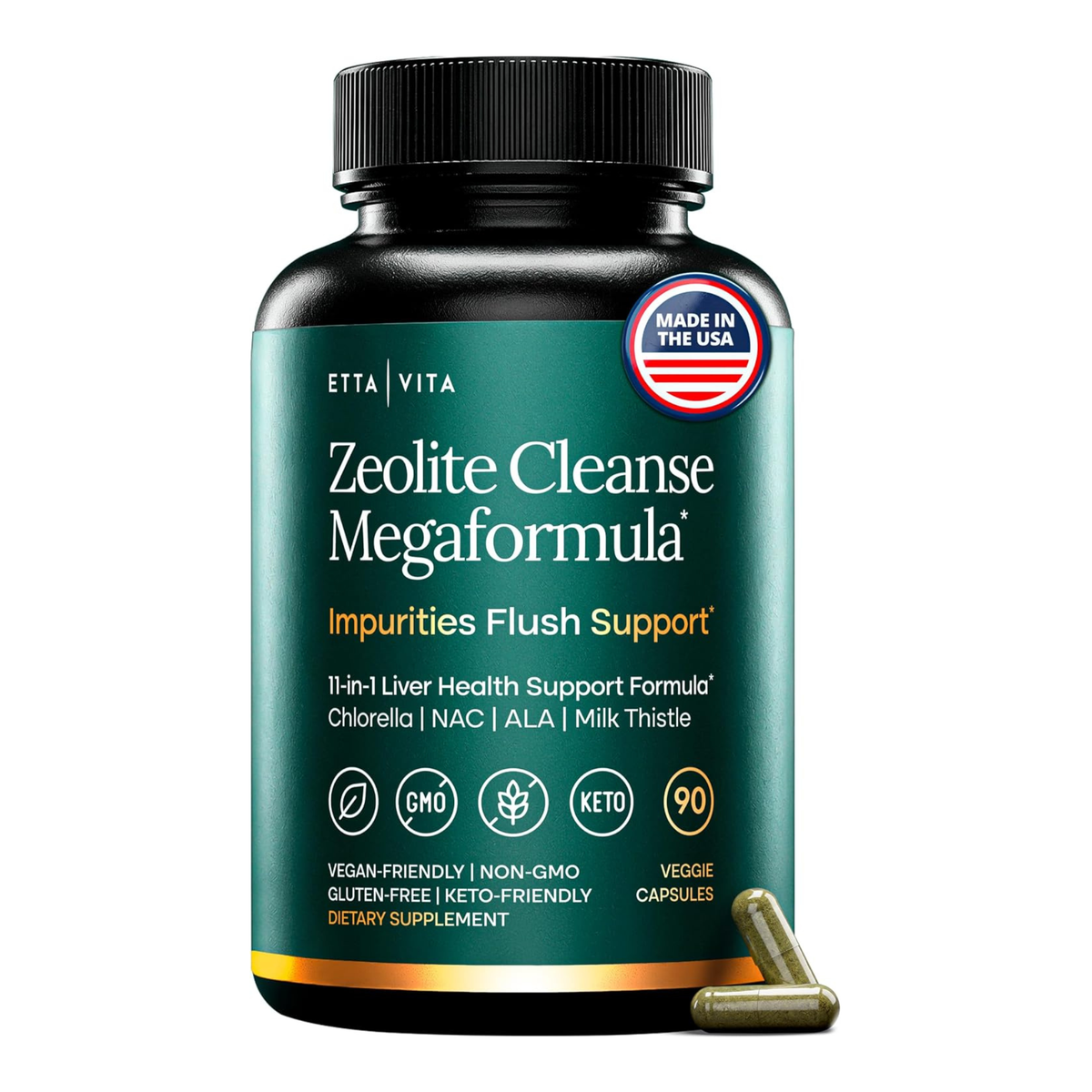 Liver Cleanse Detox & Repair with Zeolite, Chlorella, Glutathione